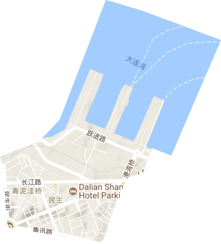 人民路街道地形地图