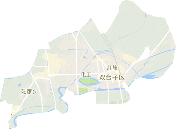 双台子区地形地图