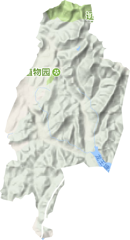 大连奶牛场地形地图
