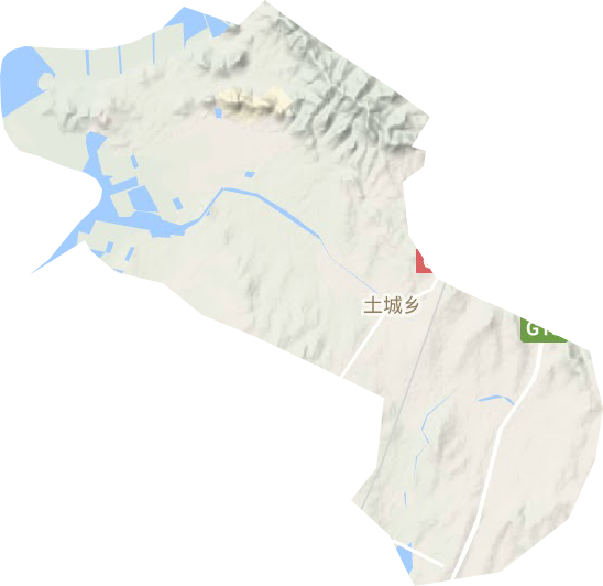 土城乡地形地图