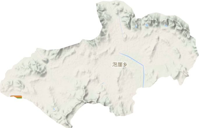 泡崖乡地形地图