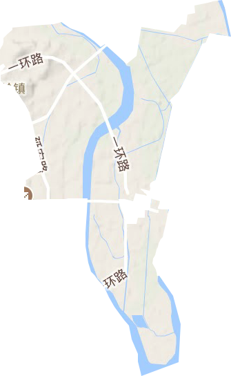 兴达街道地形地图