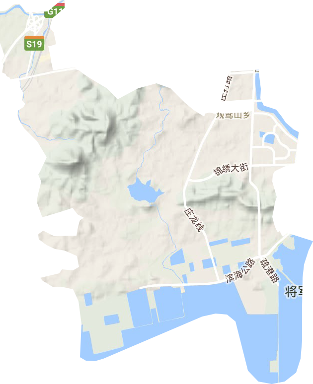 昌盛街道地形地图