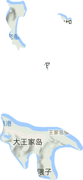 王家镇地形地图