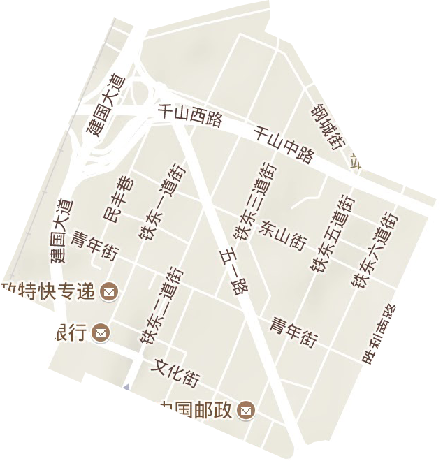 站前街道地形地图
