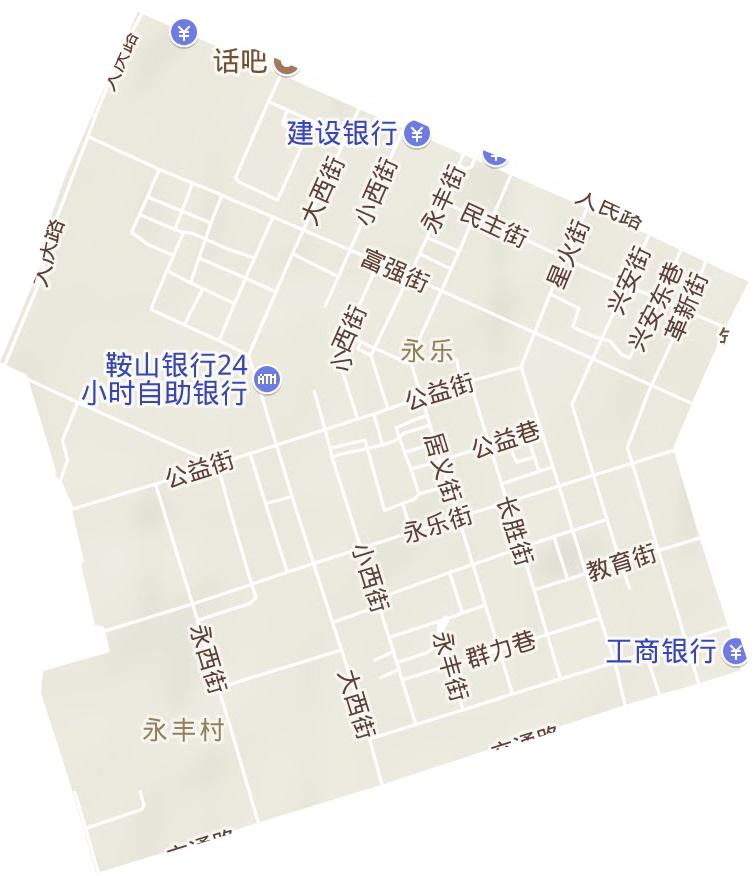 永乐街道地形地图