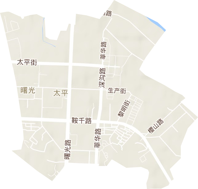 曙光街道地形地图