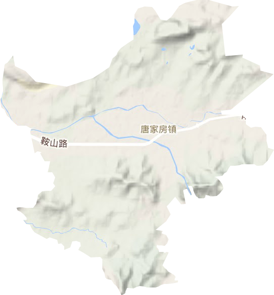 唐家房镇地形地图