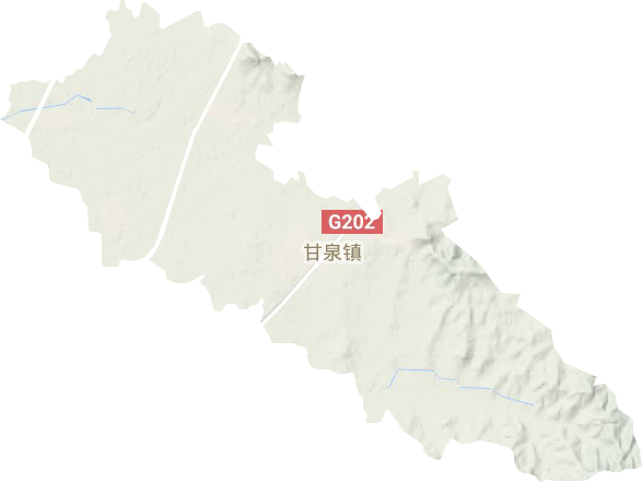 甘泉镇地形地图