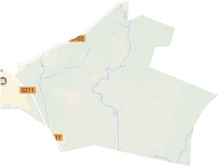 台东街道地形地图