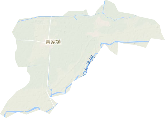 富家镇地形地图