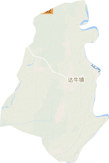 达牛镇地形地图
