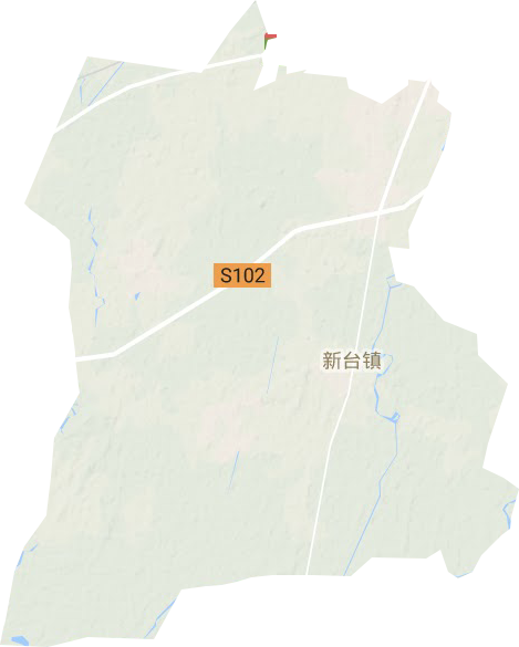 新台镇地形地图