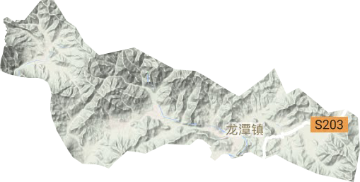 龙潭镇地形地图