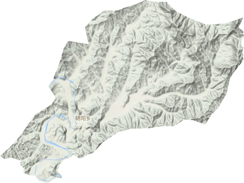 朝阳镇地形地图