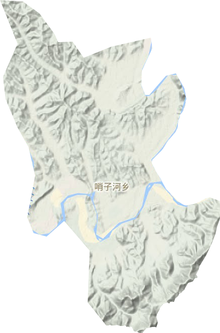 哨子河乡地形地图