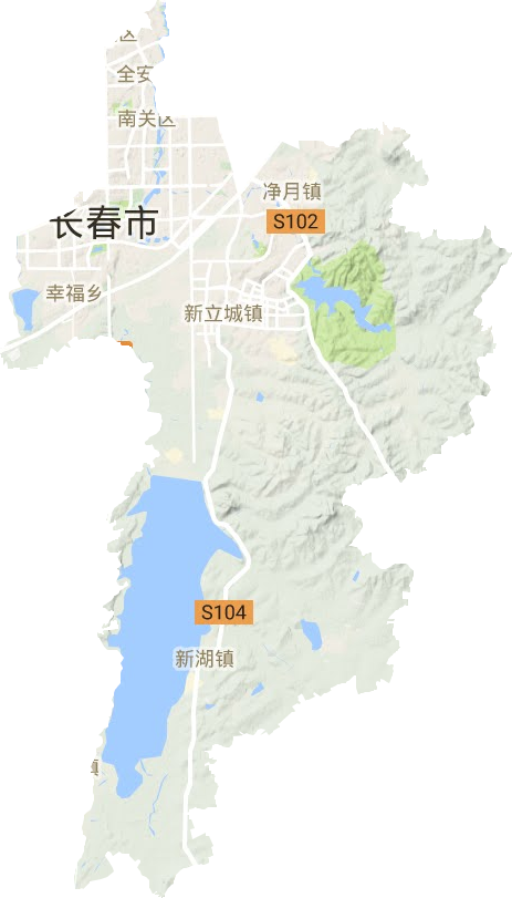 南关区地形地图