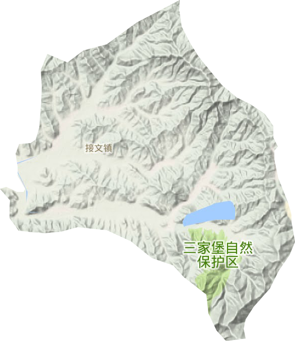 接文镇地形地图