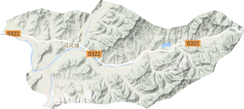 马风镇地形地图