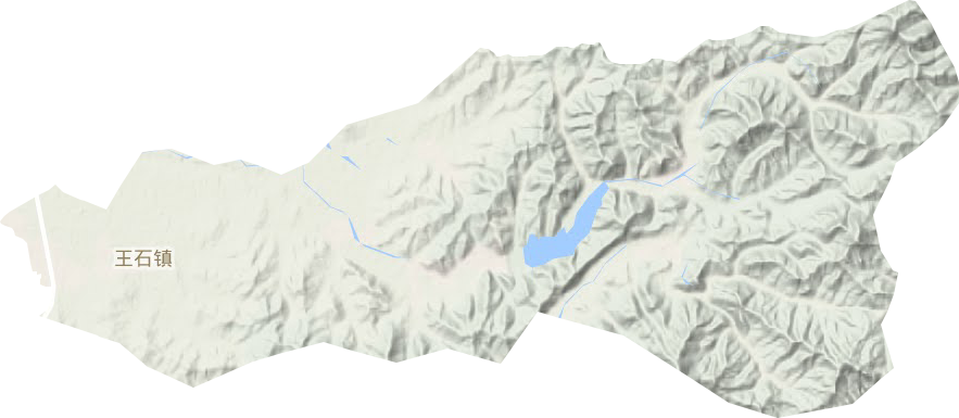 王石镇地形地图