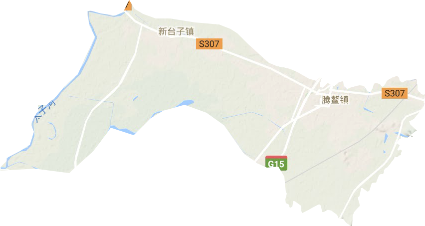 腾鳌镇地形地图