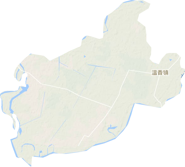 温香镇地形地图