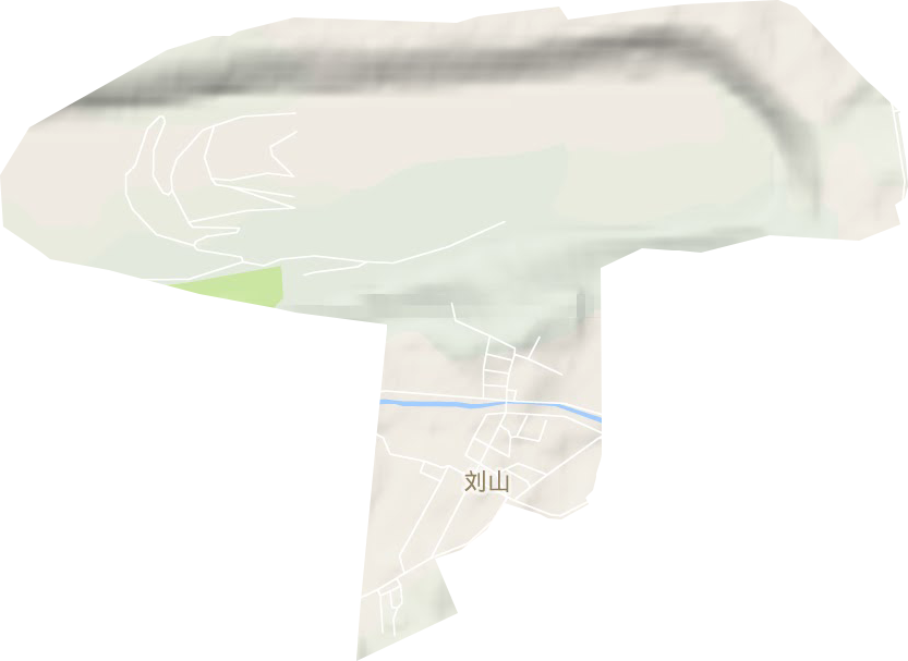 刘山街道地形地图