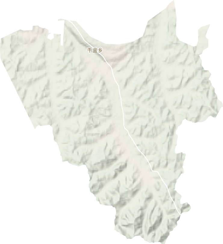 千金乡地形地图
