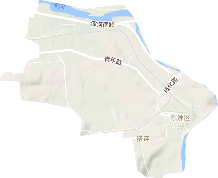 搭连街道地形地图