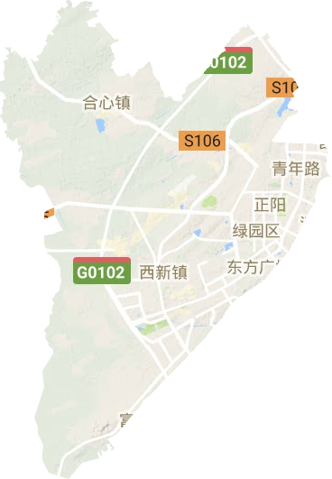 绿园区地形地图
