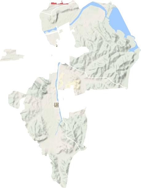 碾盘乡地形地图