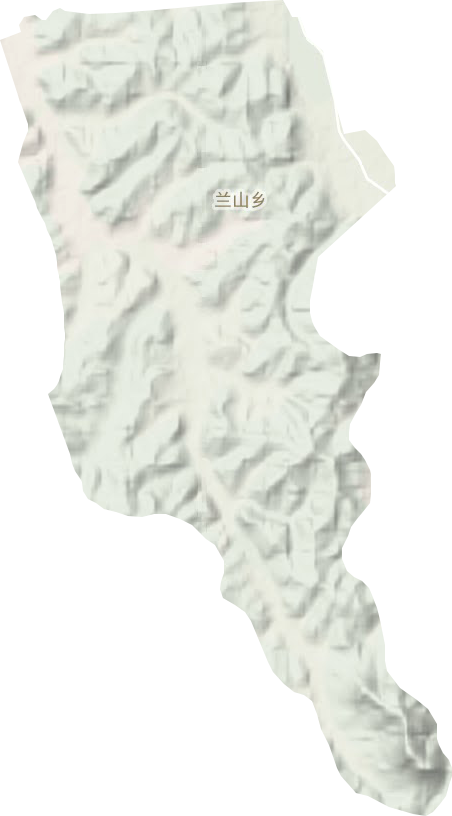兰山乡地形地图