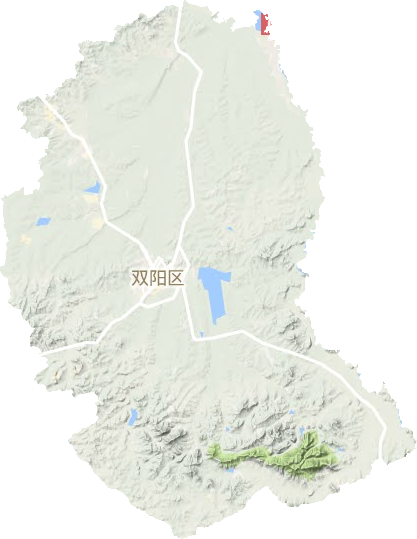 双阳区地形地图