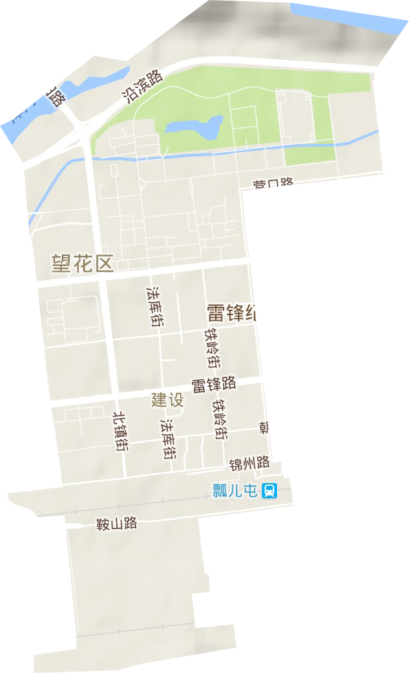 建设街道地形地图