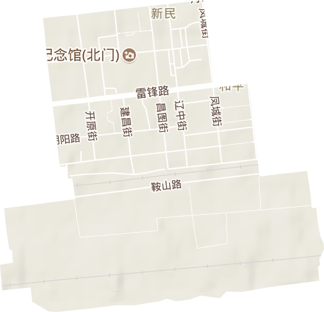和平街道地形地图