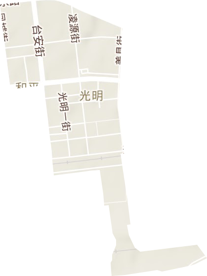光明街道地形地图