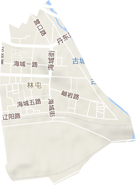 朴屯街道地形地图