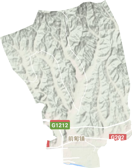 前甸镇地形地图