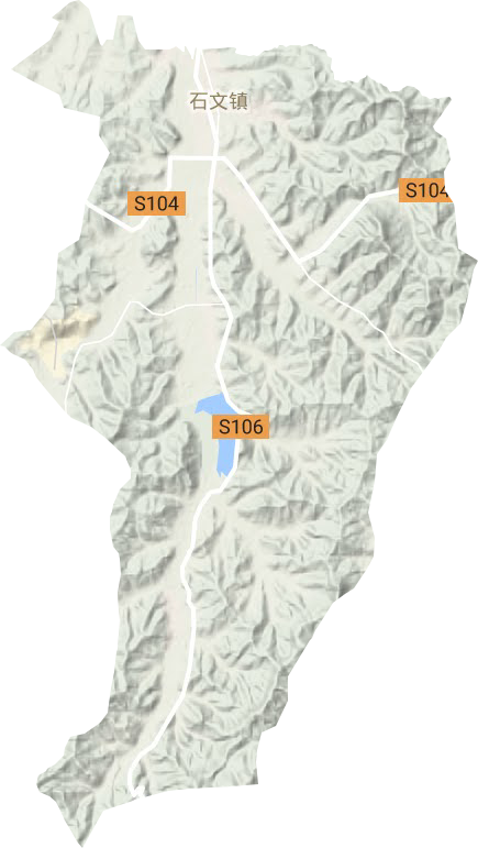 石文镇地形地图