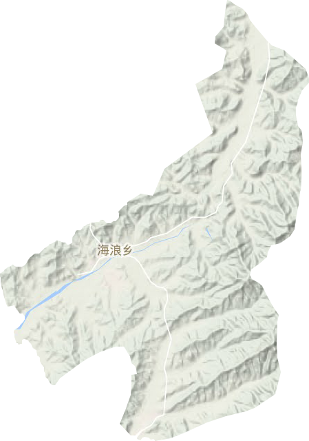 海浪乡地形地图