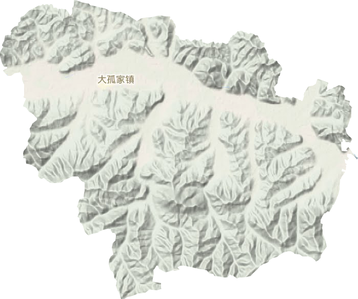 大孤家镇地形地图
