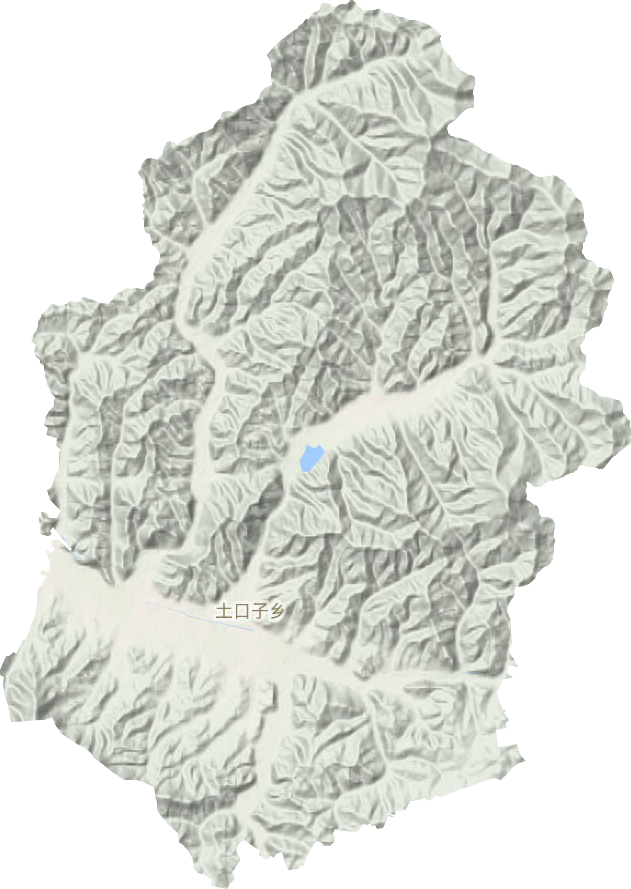 土口子乡地形地图