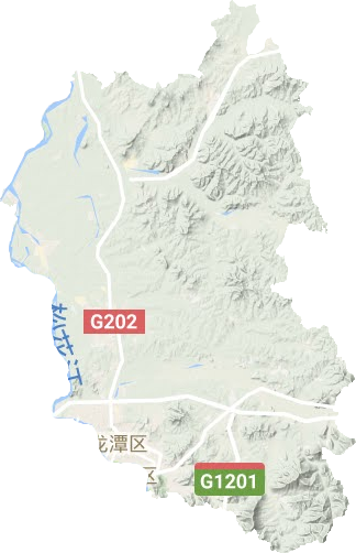 龙潭区地形地图
