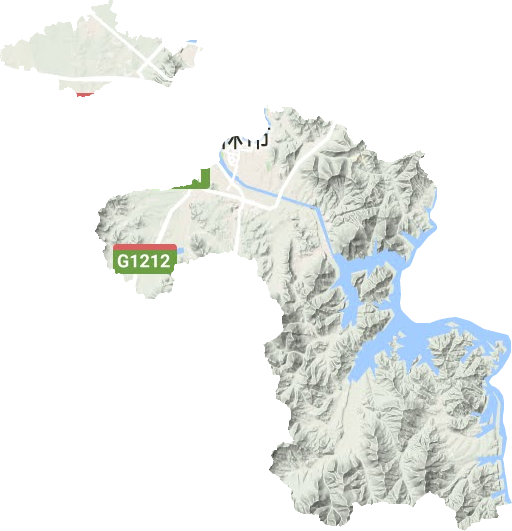 丰满区地形地图