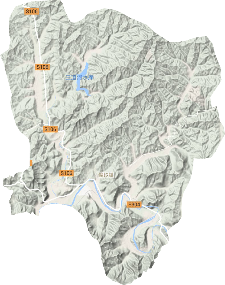 高官镇地形地图