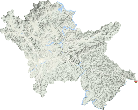 桦甸市地形地图