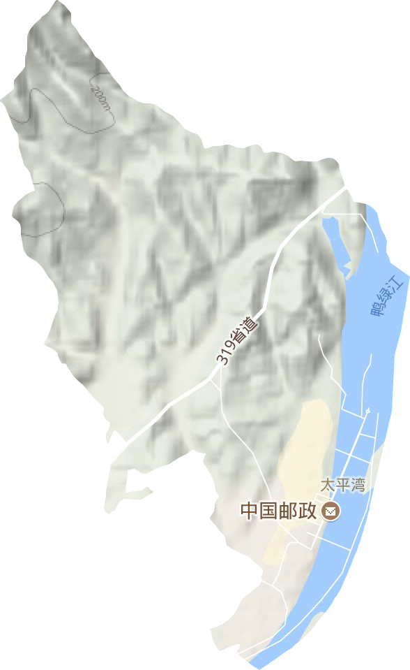 太平湾街道地形地图