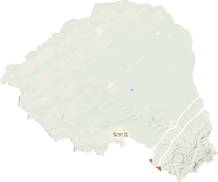 梨树县地形地图