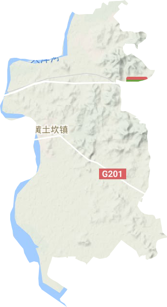 黄土坎镇地形地图