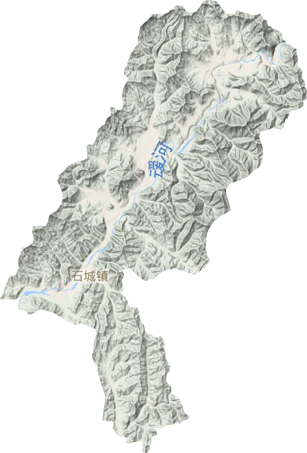石城镇地形地图